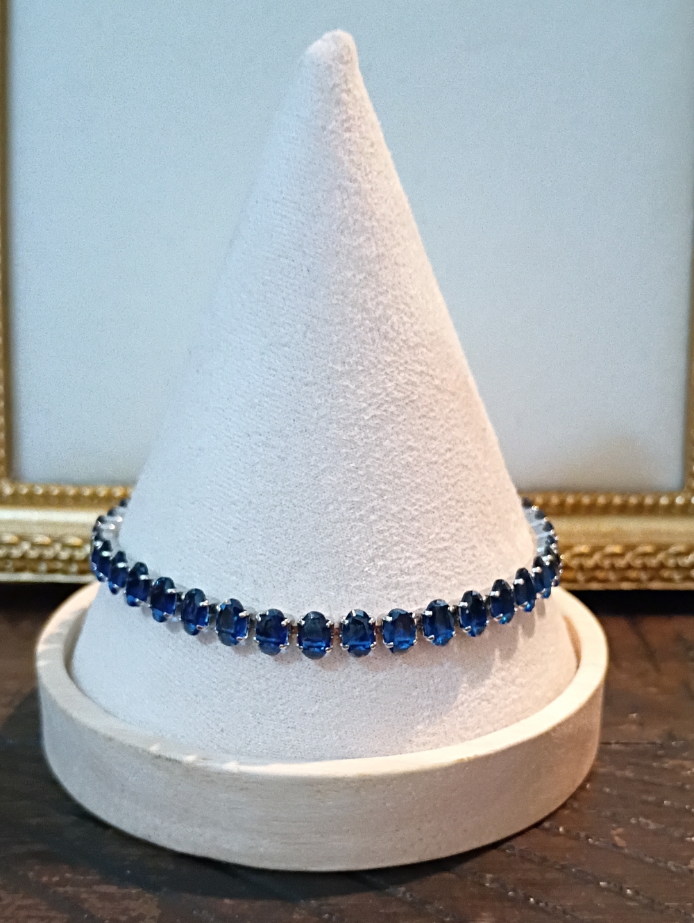 New Blue Crystal Tennis Bracelet - Women Jewelry